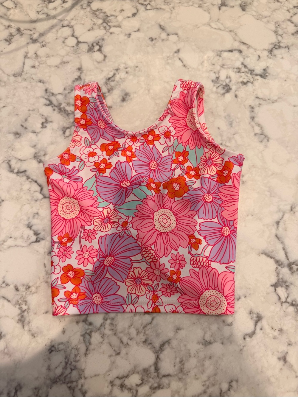 Made by Molly Pink Floral Tank Top